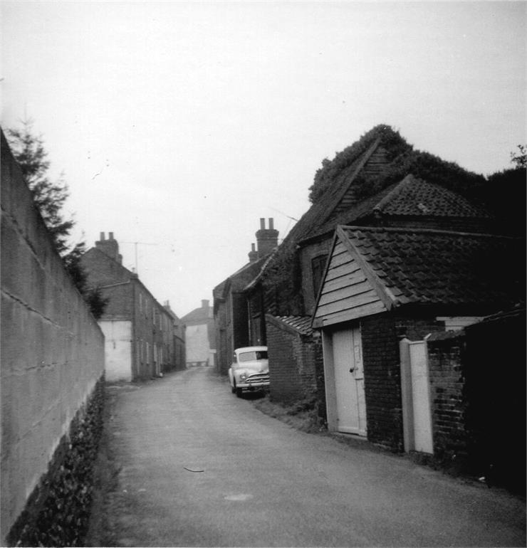 Photograph. Back Street (North Walsham Archive).