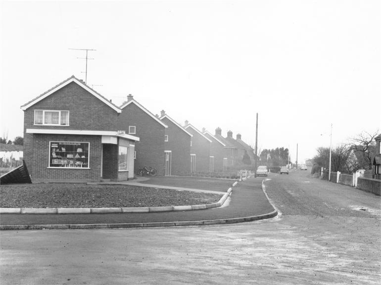 Photograph. Bradfield Road, North Walsham. 1960s (North Walsham Archive).