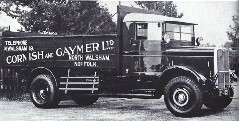 Photograph. Cornish and Gaymer Truck (North Walsham Archive).