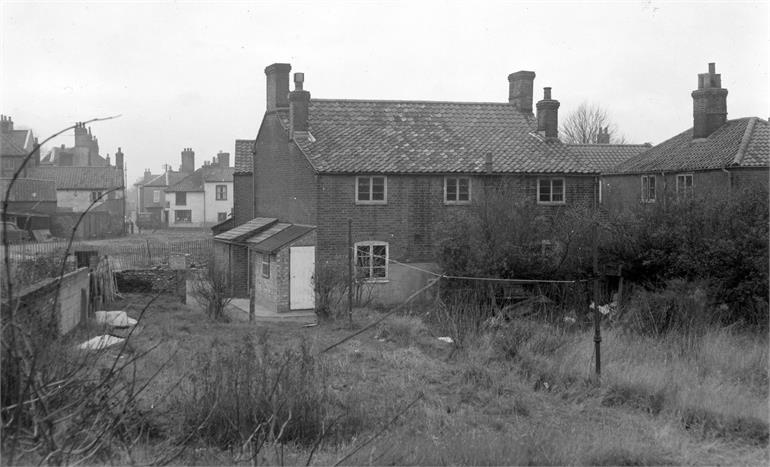 Photograph. Dog Yard demolition 1965 (North Walsham Archive).
