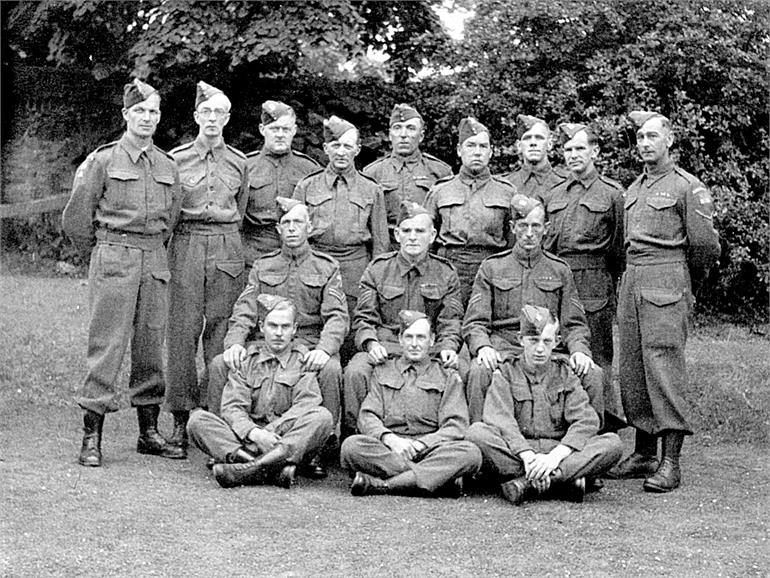 Photograph. North Walsham Cable Repeater Station Home Guard (North Walsham Archive).