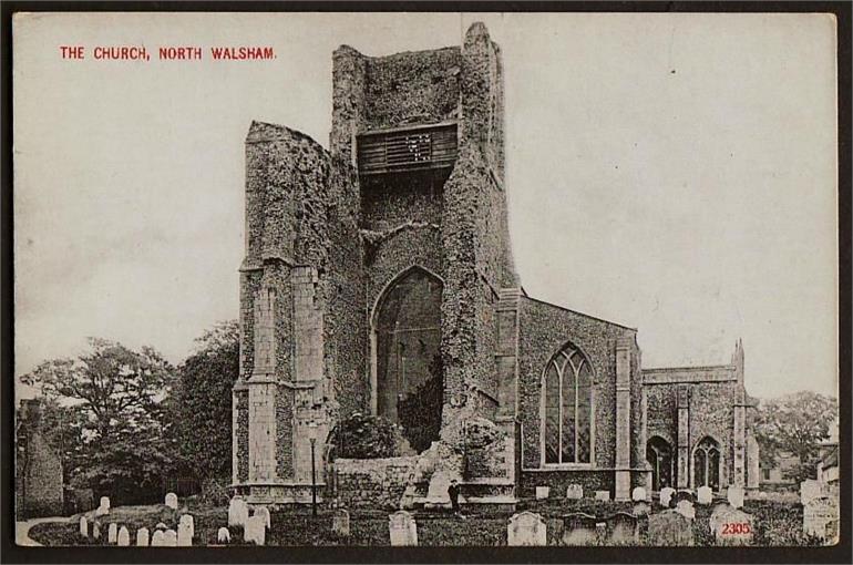 Photograph. North Walsham Church - 1915. (North Walsham Archive).