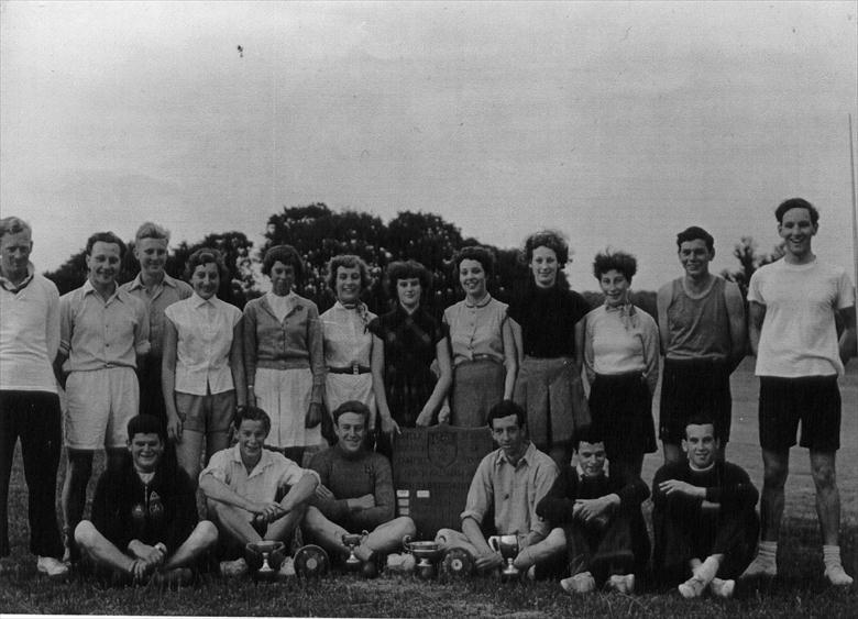 Photograph. North Walsham Youth Club, athletic team (North Walsham Archive).