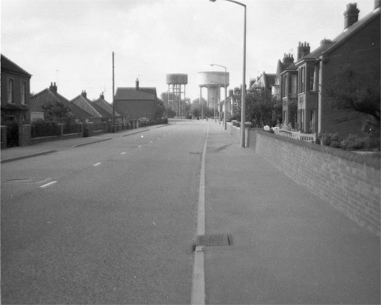Photograph. Norwich Road, North Walsham (North Walsham Archive).