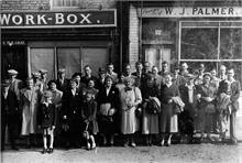 Crowd waiting outside the Workbox.