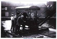 Dredger in Mill Pond of Ebridge Mills.