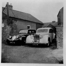 Duncan Industries (Engineers) Ltd. Park Hall, New Road, North Walsham. The first Duncan-Alvis with the one and only Duncan-Minx on the left