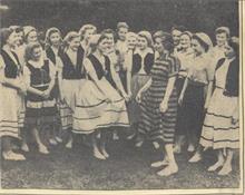 G.F.S. North Walsham, dance at the Royal Albert Hall before the Queen in 1950.