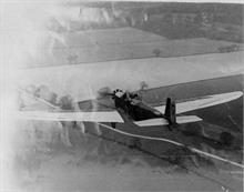 KLEMM L25 Monoplane over Mousehold Heath.Owned & flown by Lt.Col.A.J.Richardson of Red House, Yarmouth Road, North Walsham