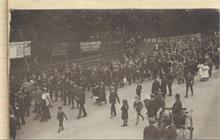 New recruits marching to railway