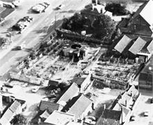 North Walsham Cattle Market aerial view