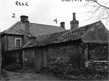 Rear of no. 2 and no. 4 Bacton Road c1960.