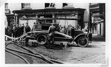 Second Motorised Fire Engine in Market Place, North Walsham - Butchery fire