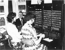 Telephone exchange in Jack Laws house, Manor Road, Mundesley.