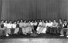 Youth concert in North Walsham Secondary Modern School at Manor Road in the late 1940s.