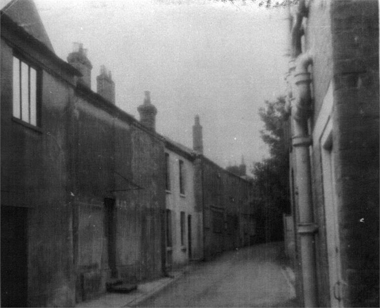 Photograph. Bank Loke Cottages (North Walsham Archive).