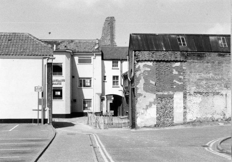 Photograph. Bank Loke, North Walsham (North Walsham Archive).