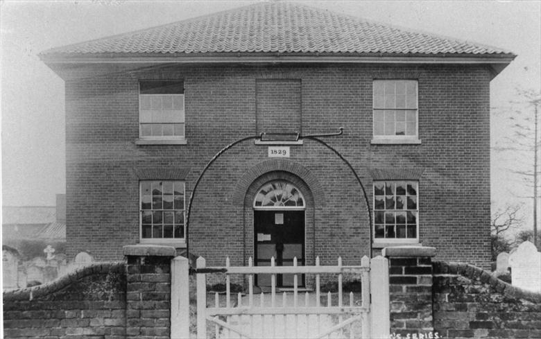 Photograph. The Baptist Chapel at Meeting Hill, Worstead, North Walsham. (photo by R.M.Ling 1) (North Walsham Archive).