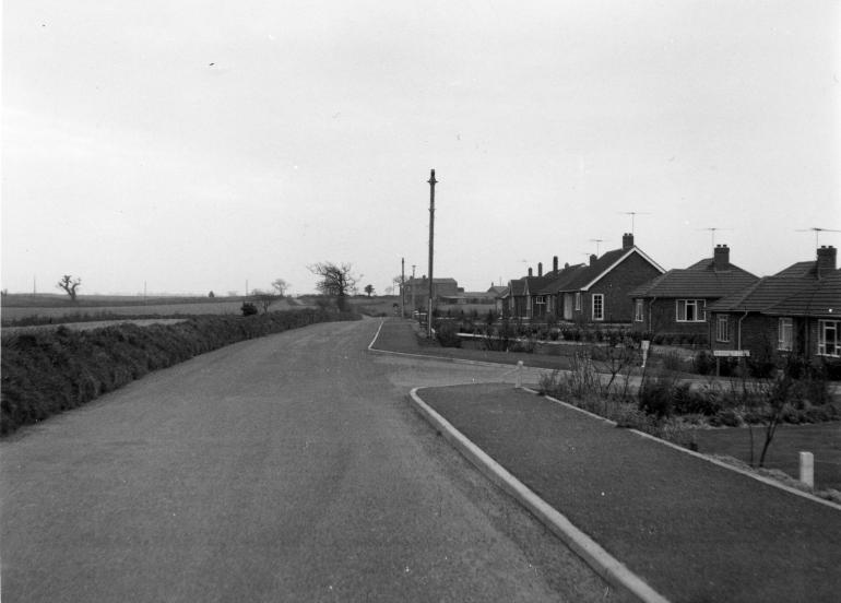 Photograph. Bradfield Road, North Walsham (North Walsham Archive).