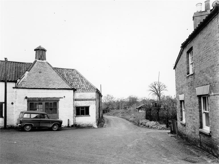 Photograph. Catspit Lane, North Walsham. 24th December 1959. (North Walsham Archive).