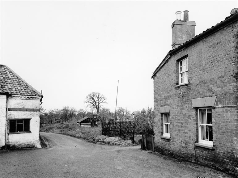 Photograph. Catspit Lane, North Walsham. 24th December 1959. (North Walsham Archive).