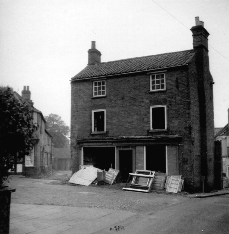 Photograph. Church Plain, off Vicarage Street, North Walsham (North Walsham Archive).
