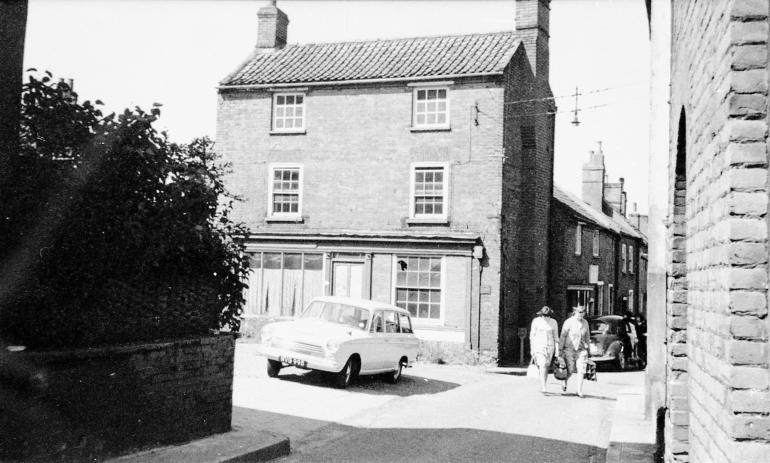Photograph. Church Plain, off Vicarage Street, North Walsham (North Walsham Archive).