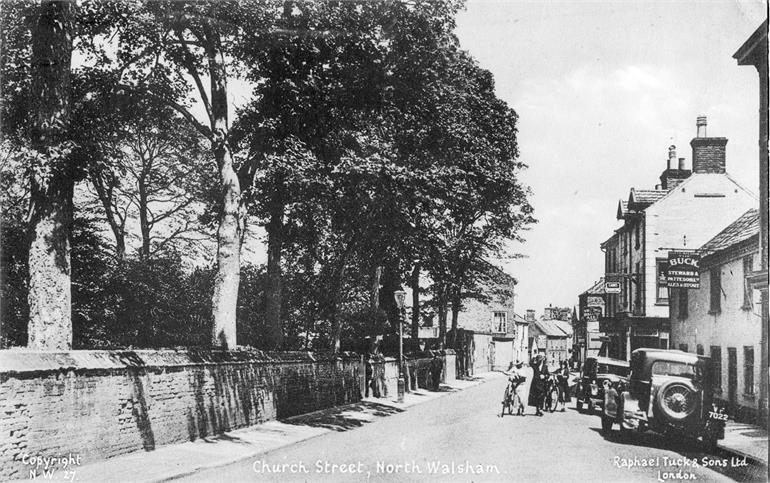 Photograph. Church Street, North Walsham (North Walsham Archive).