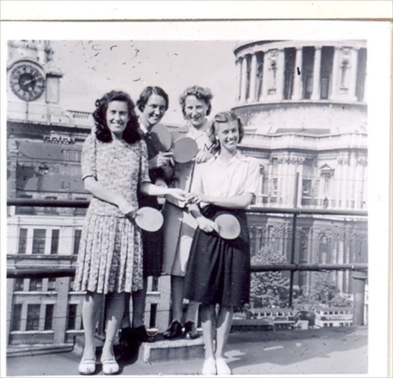 Photograph. Co-Workers ~ telephonists on a day out ! (North Walsham Archive).