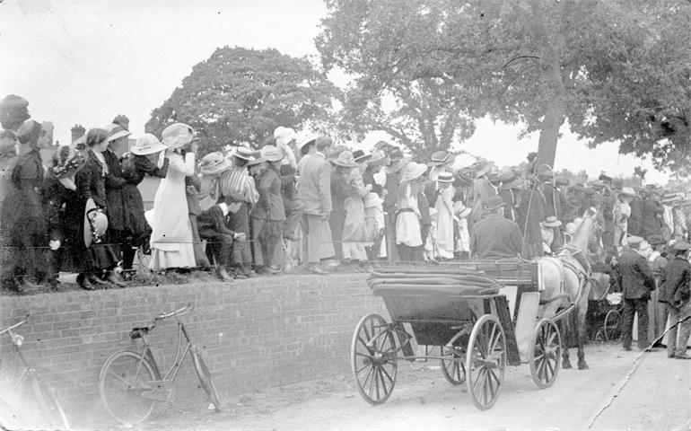Photograph. Coronation of King George V on Manor Road, North Walsham (North Walsham Archive).