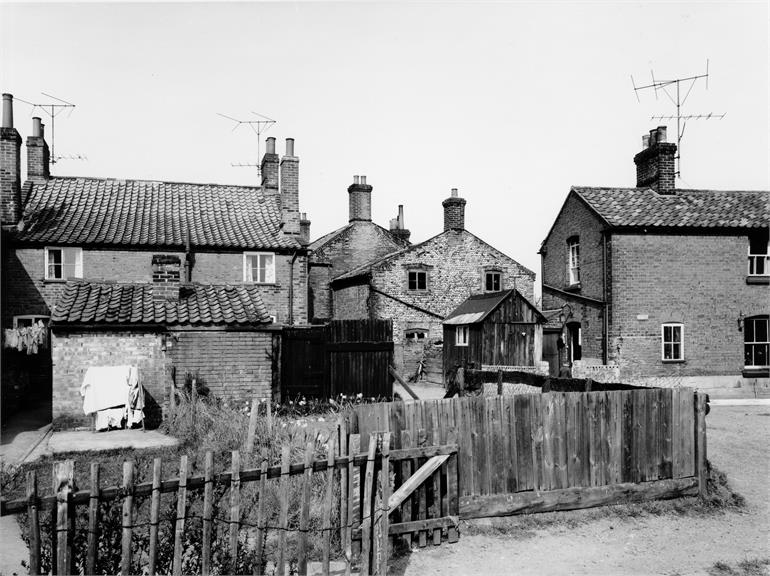 Photograph. Dog Yard, North Walsham. 3rd November 1960. (North Walsham Archive).