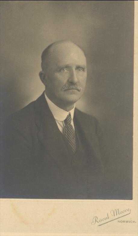 Photograph. Dr W.F.Blewitt. G.P. Aylsham House. North Walsham. (North Walsham Archive).