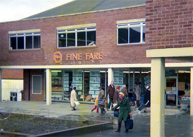 Photograph. Fine Fare, St Nicholas Court Shopping Precinct, North Walsham (North Walsham Archive).