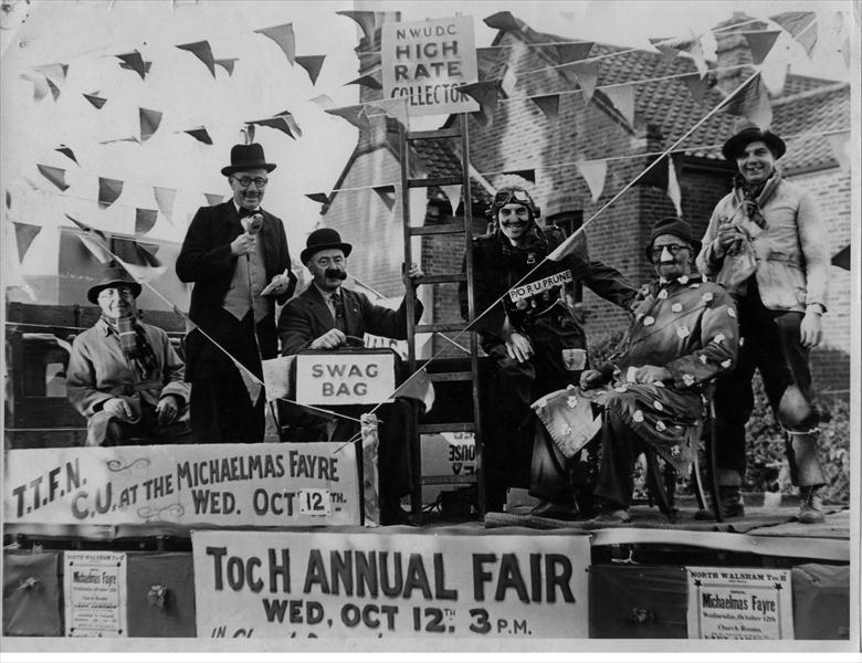 Photograph. Float to publicise the Annual Toc H Fair (North Walsham Archive).