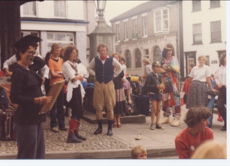 Photograph. Friends of the Earth, event, 1980? (North Walsham Archive).