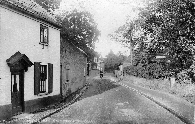 Photograph. Grammar School Road, North Walsham. (North Walsham Archive).