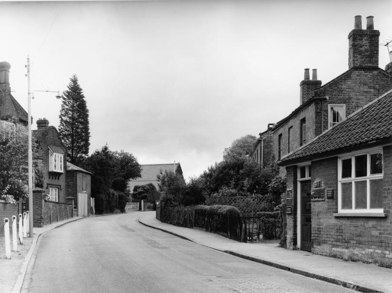 Photograph. Grammar School Road (North Walsham Archive).