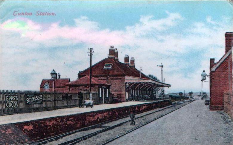 Photograph. Gunton Station, Southrepps. Built for Lord Suffield, Gunton Hall, when the G.E.R. railway was built across his land. (North Walsham Archive).