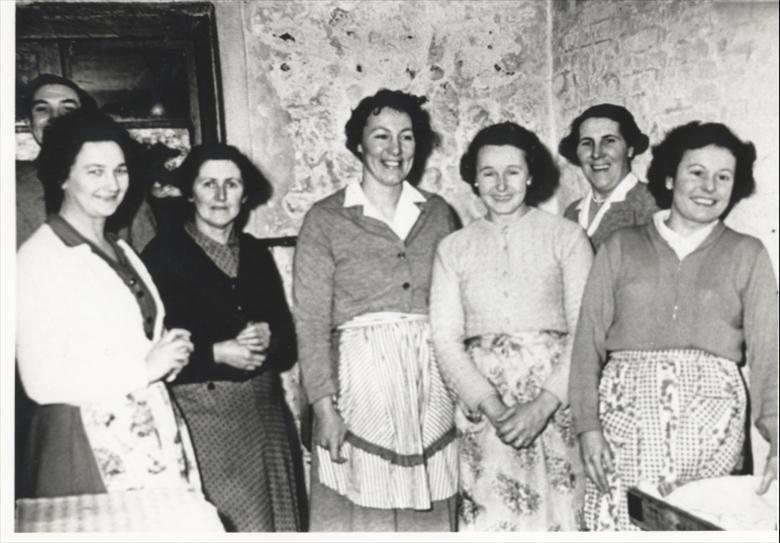 Photograph. Helpers at the Cubs and Scouts Christmas Party - Photo Bob Burrell collection. (North Walsham Archive).