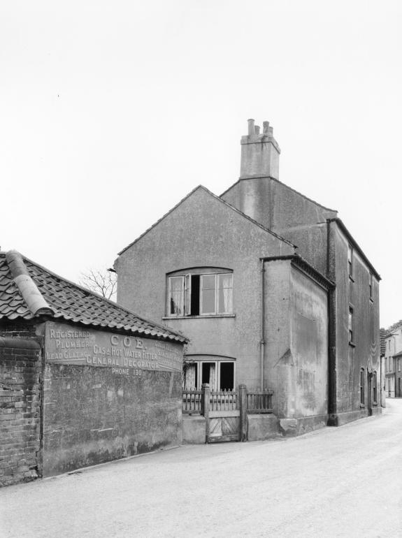 Photograph. Henry William Coe, Plumber and Glazier, No. 8 Bacton Road. (looking east towards Church Street) (North Walsham Archive).