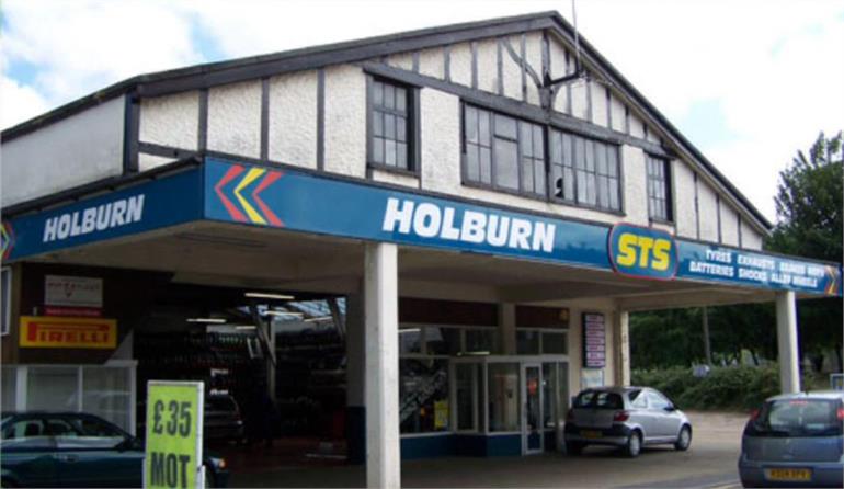 Photograph. Holburn Tyres & Exhausts, Norwich Road. (North Walsham Archive).