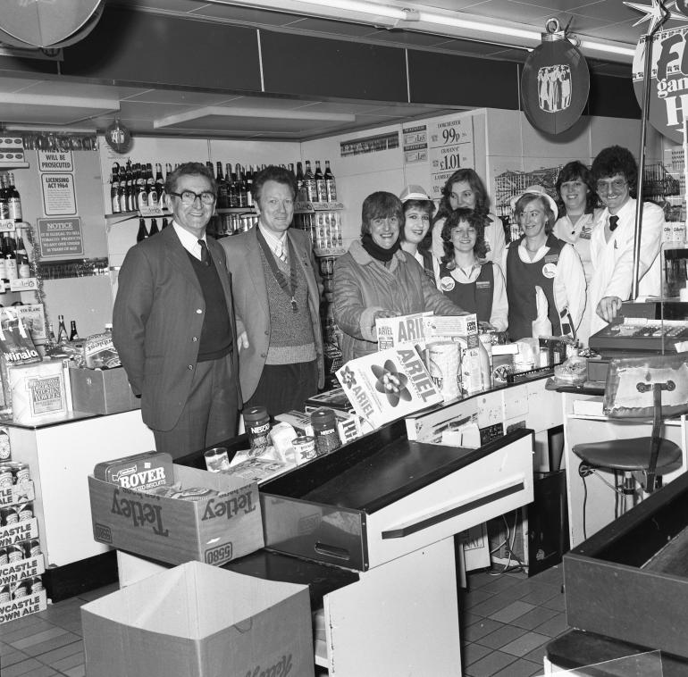 Photograph. International Stores Trolley Dash (North Walsham Archive).