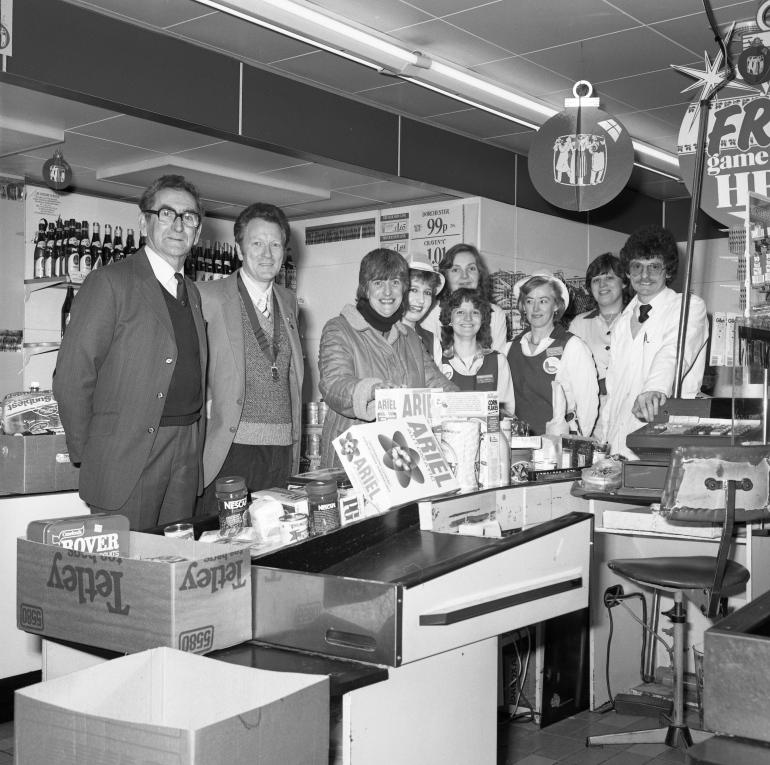 Photograph. International Stores Trolley Dash (North Walsham Archive).