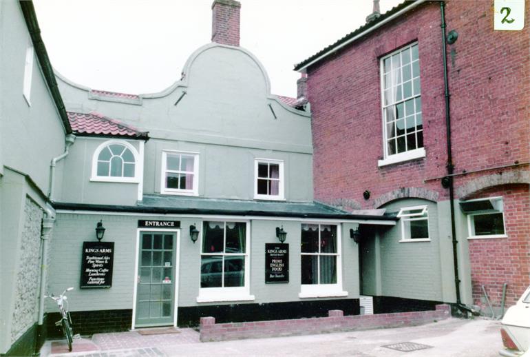 Photograph. Rear of the Kings Arms Hotel, North Walsham (North Walsham Archive).