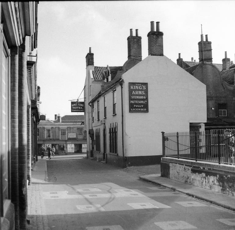 Photograph. Kings Arms Street (North Walsham Archive).