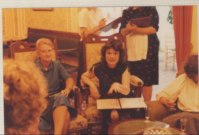 Photograph. The last Staff dinner, North Walsham Girls School. Elderton Lodge, July 1984. (North Walsham Archive).