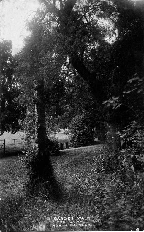 Photograph. The "Lawns" site of the Girls High School, North Walsham. (North Walsham Archive).