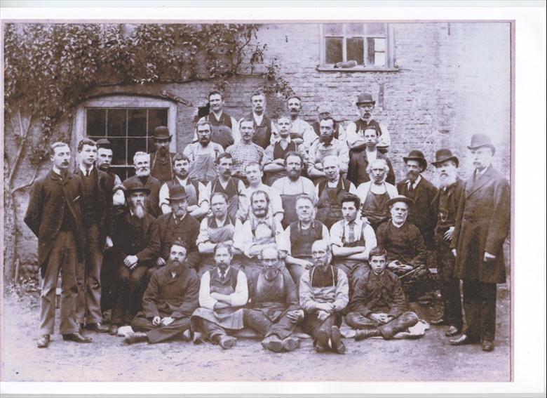 Photograph. Loads Bootmaking Staff (North Walsham Archive).
