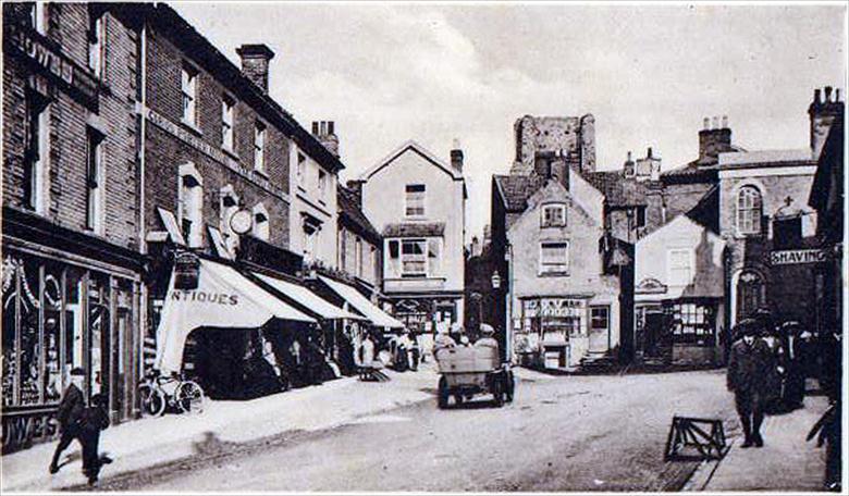 Photograph. Market Street, North Walsham (North Walsham Archive).