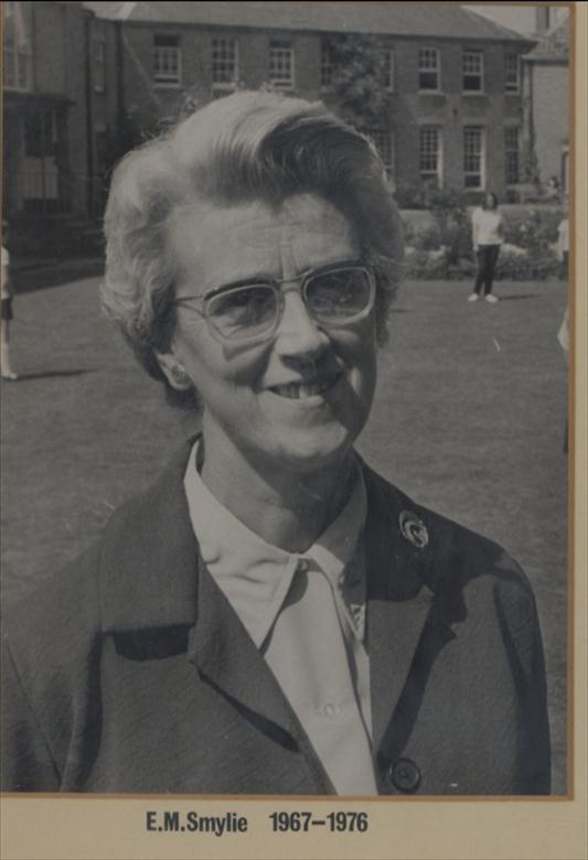 Photograph. Miss E M Smylie Head North Walsham Girls' High School 1967... 1976. (North Walsham Archive).